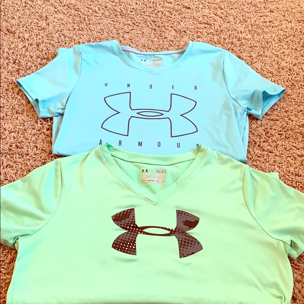TWO GIRLS UNDER ARMOR TEES!